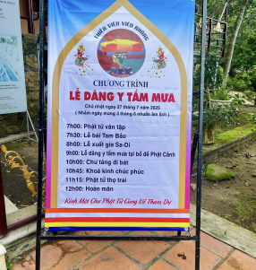 Một Số Hình Ảnh  Lễ Dâng Y Tắm Mưa ngày 27 tháng 7 năm 2025