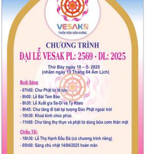Chương Trình Đại Lễ Vesak 2025